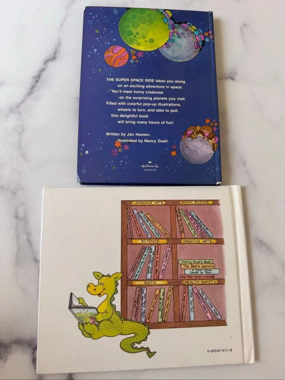 Vintage 70’s books A Dragon in a Wagon Super Space Ride Lets Take A Trip Airplan